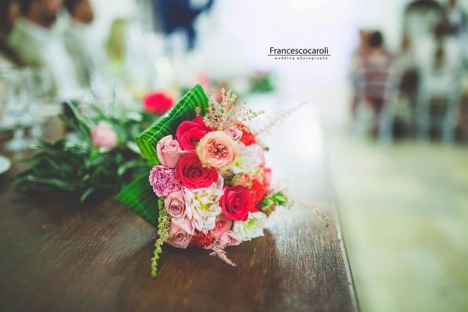 rose miste per bouquet sposa