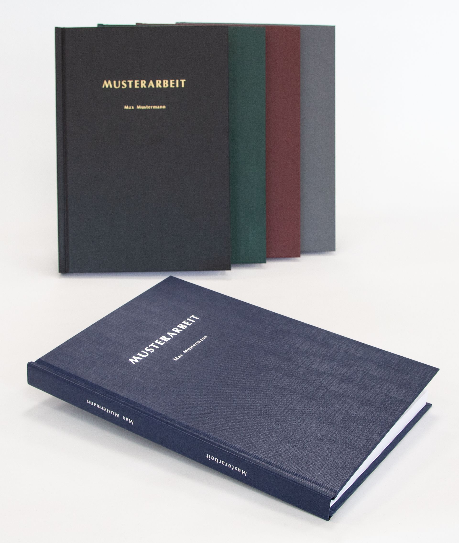 Hardcoverbuch mit Prägung