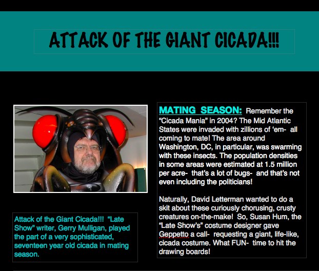 A poster for attack of the giant cicada