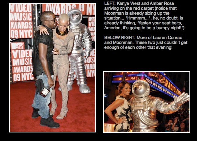 Kanye west and amber rose at the video music awards