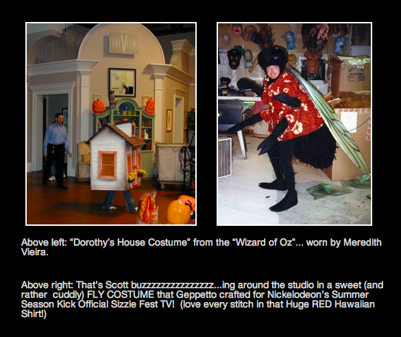 A picture of dorothy 's house costume from the wizard of oz