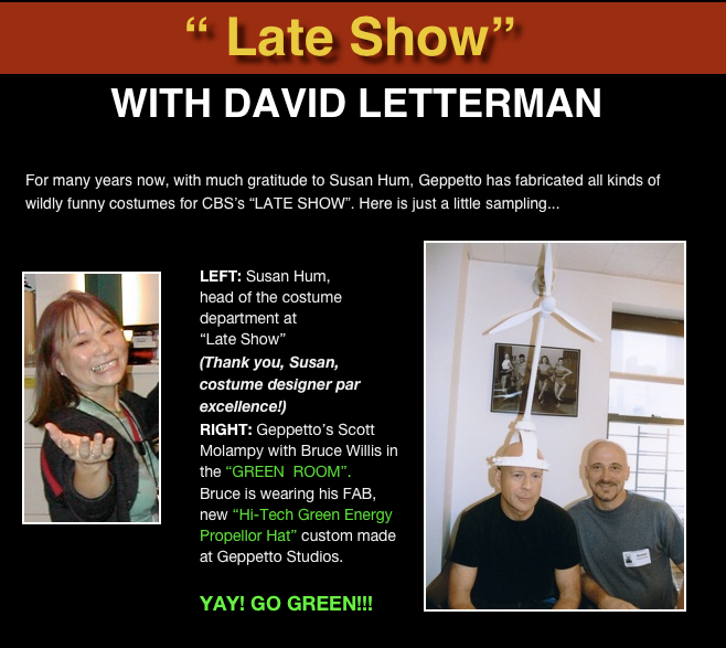 A poster for the late show with david letterman
