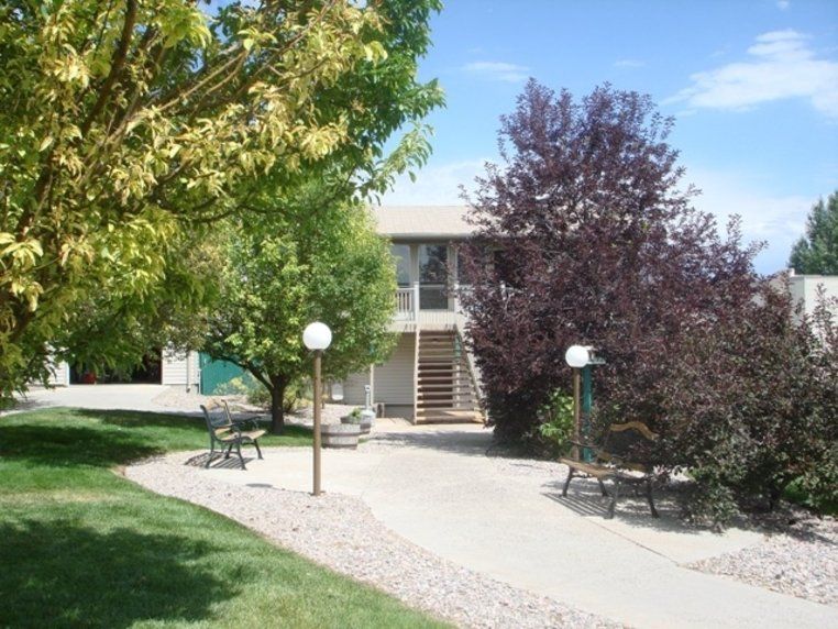 Exterior shot of the Western Village Apartments