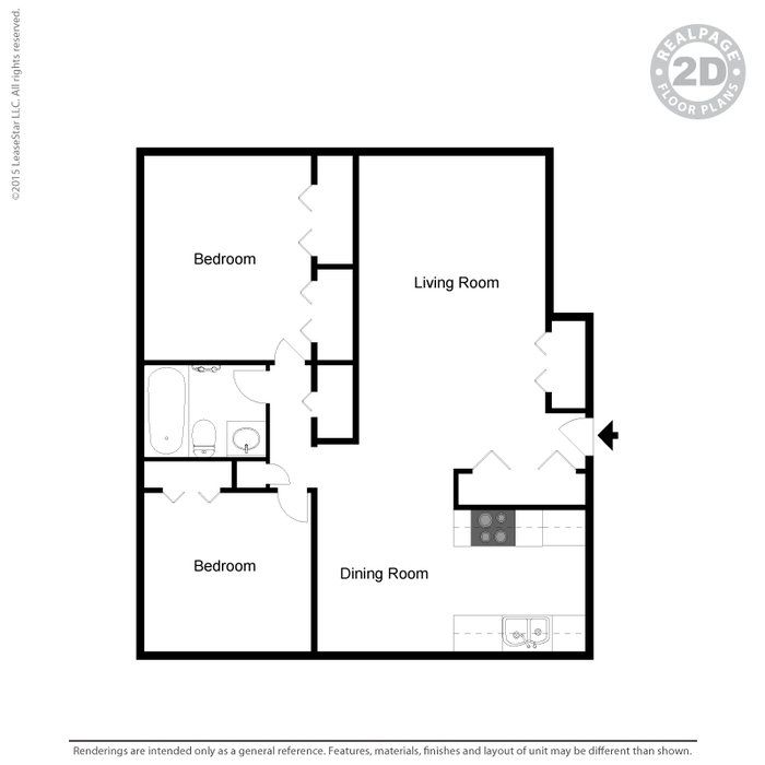 2 bedroom 2d 946sq