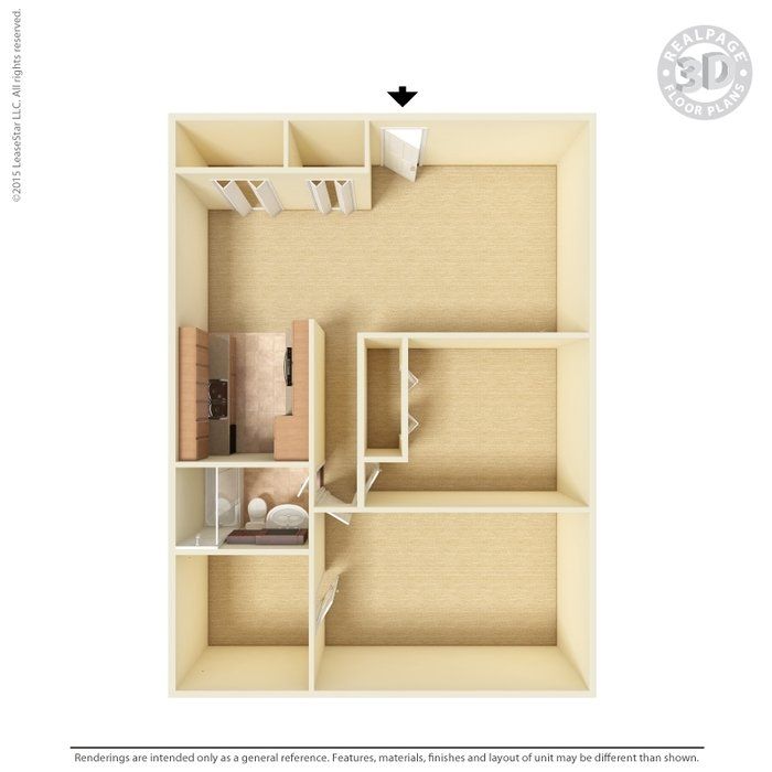 2 bedroom unfurnished