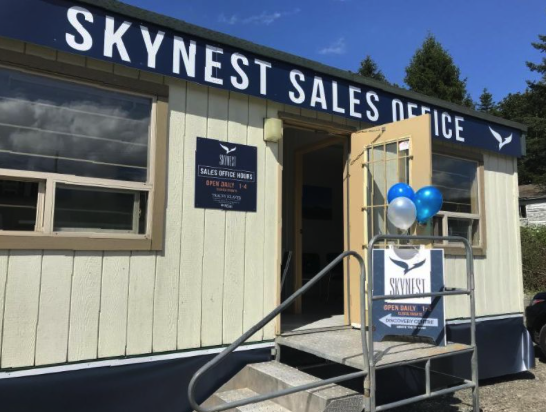 PRESALE of Adult Luxury Condos at new Skynest Sales Office on site at 45757 Watson Road