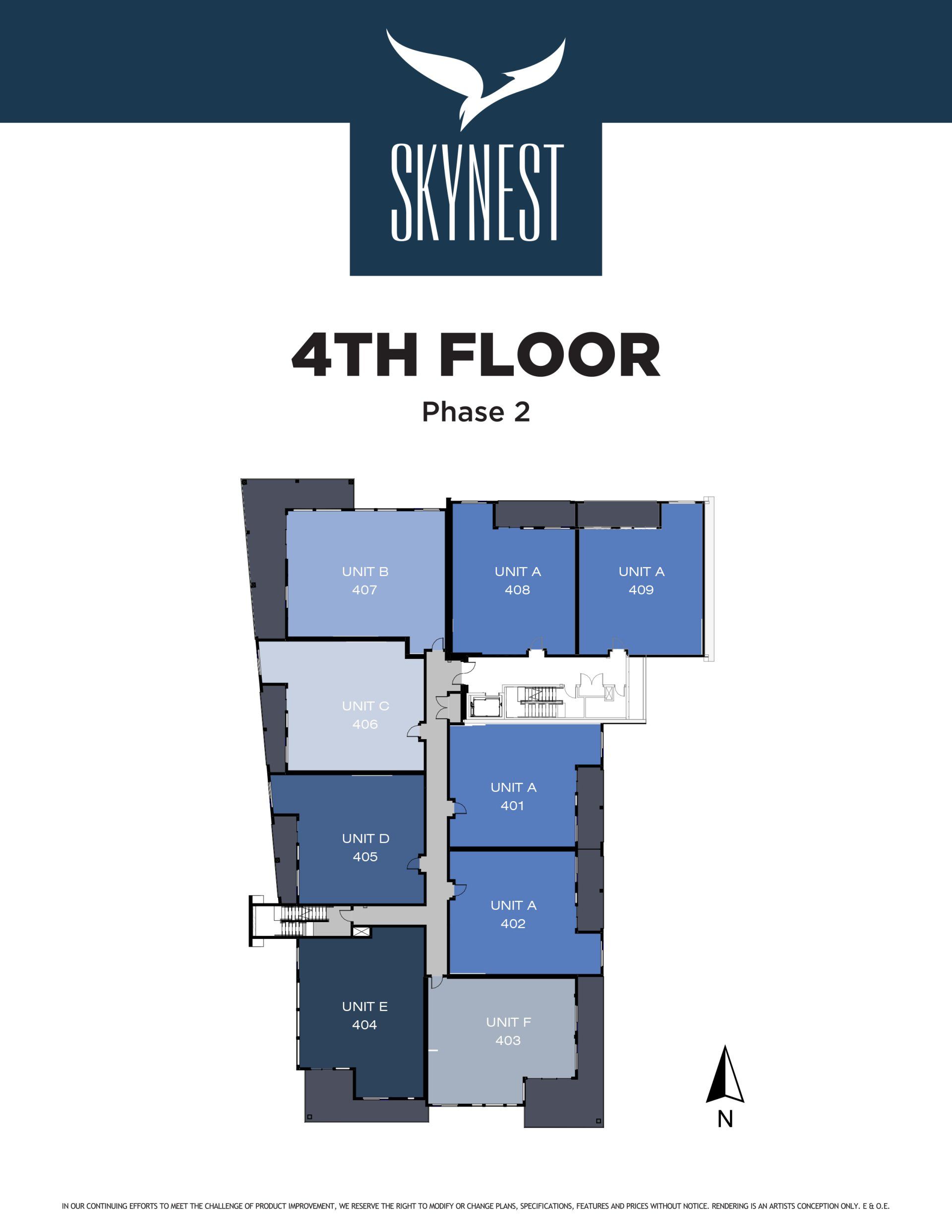Skynest Condos Floor Site Plan 4th Floor Phase 2