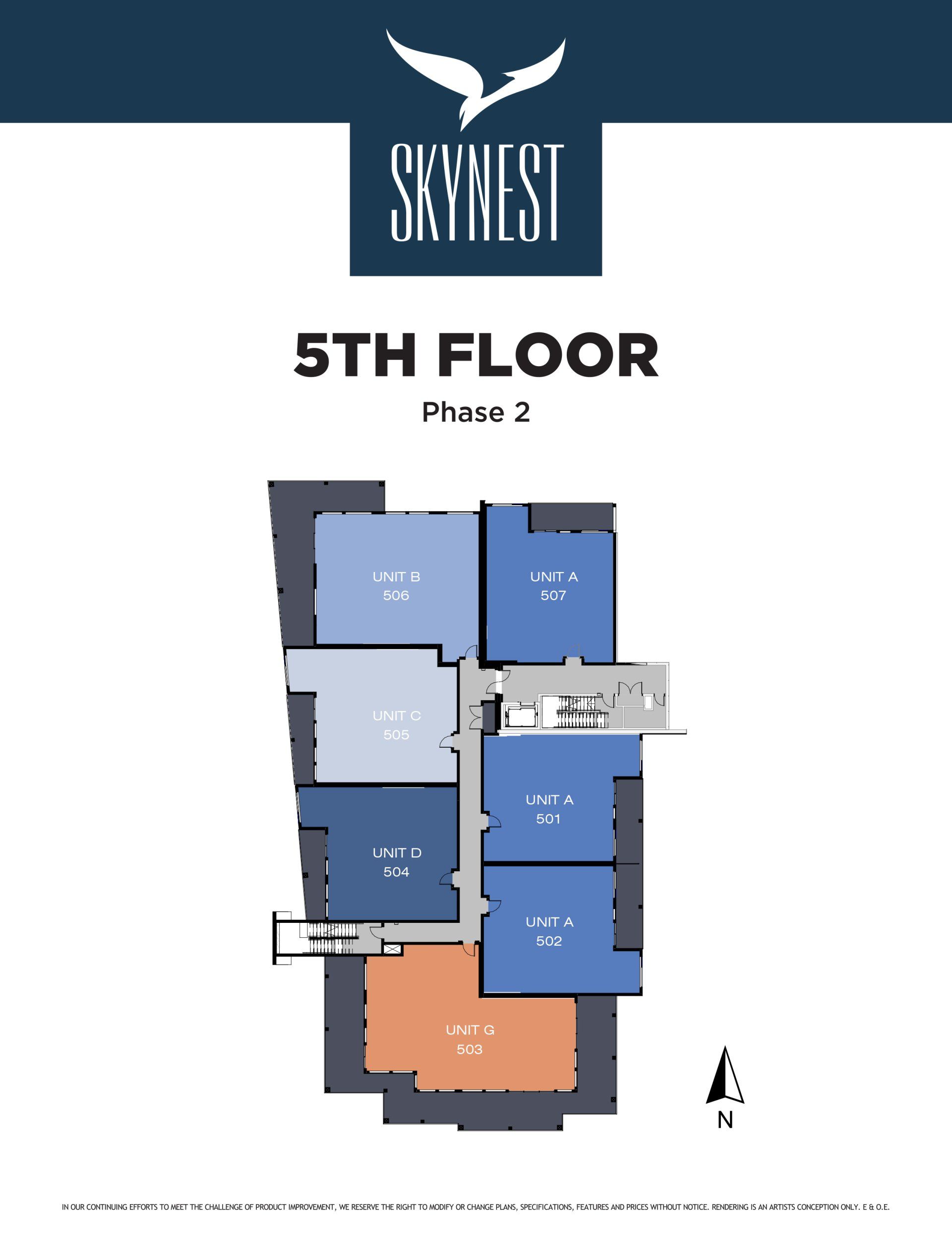 Skynest Condos Floor Site Plan 5th Floor Phase 2