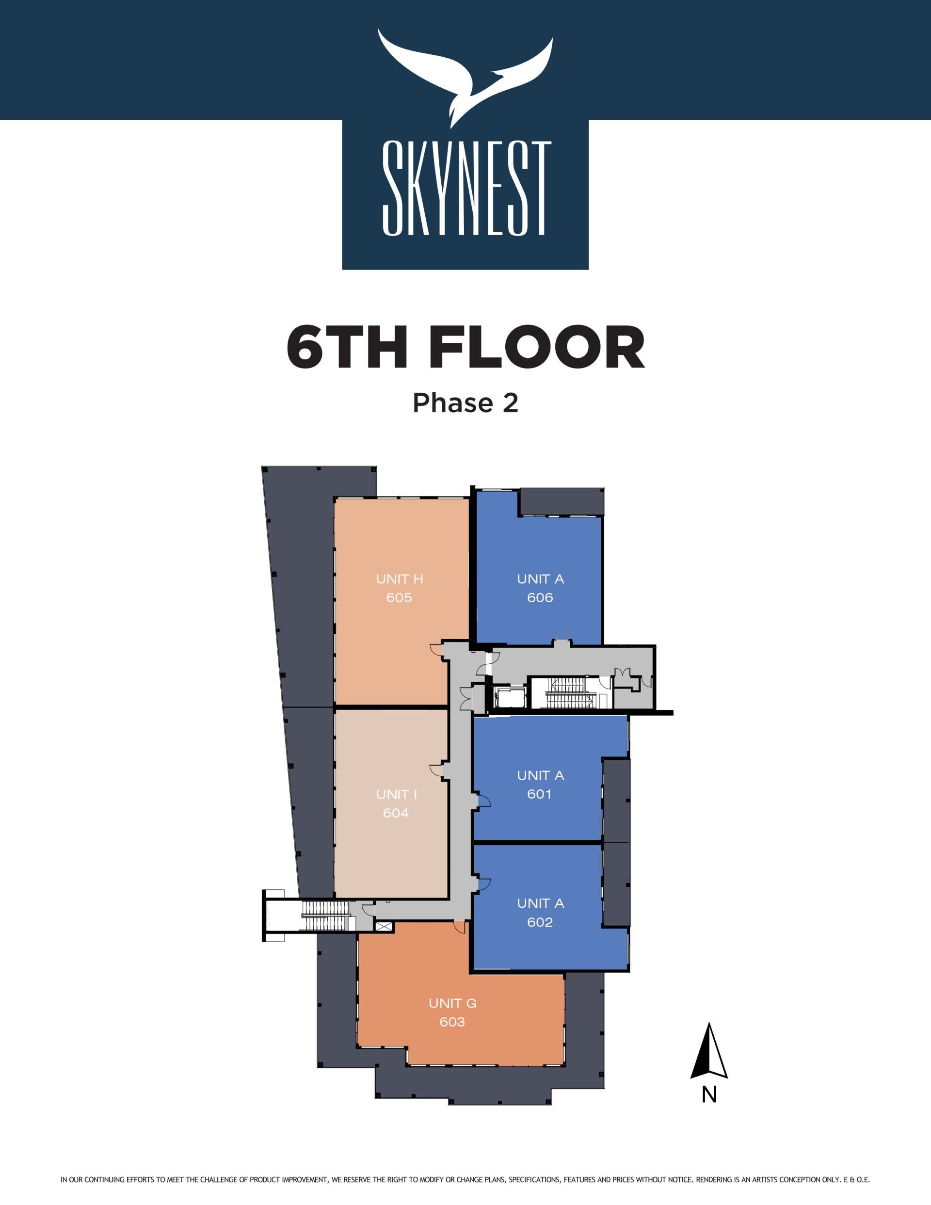 Skynest Condos Floor Site Plan 6th Floor Phase I