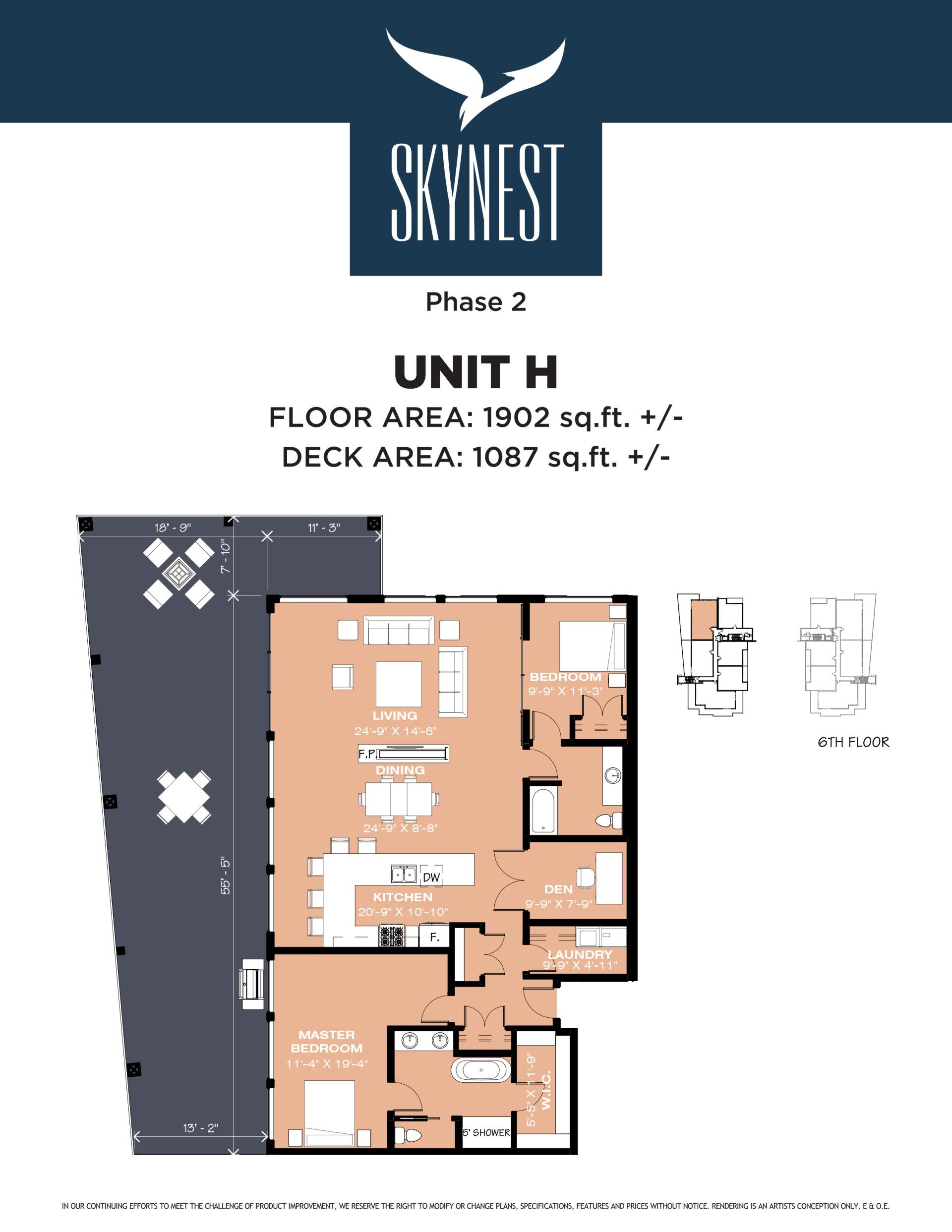 Skynest Unit H Floor Plan