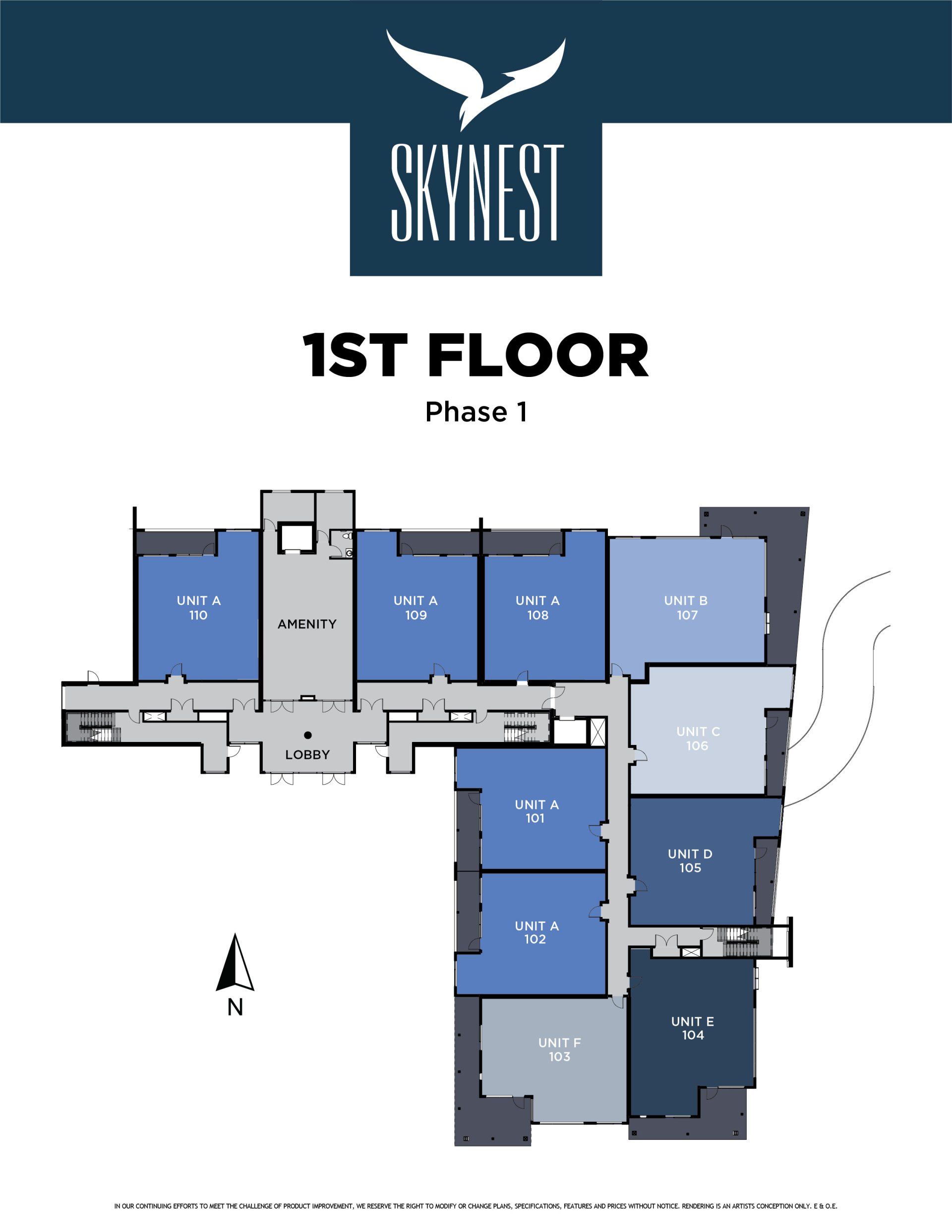 Skynest Condos Floor Site Plan 1st Floor Phase I