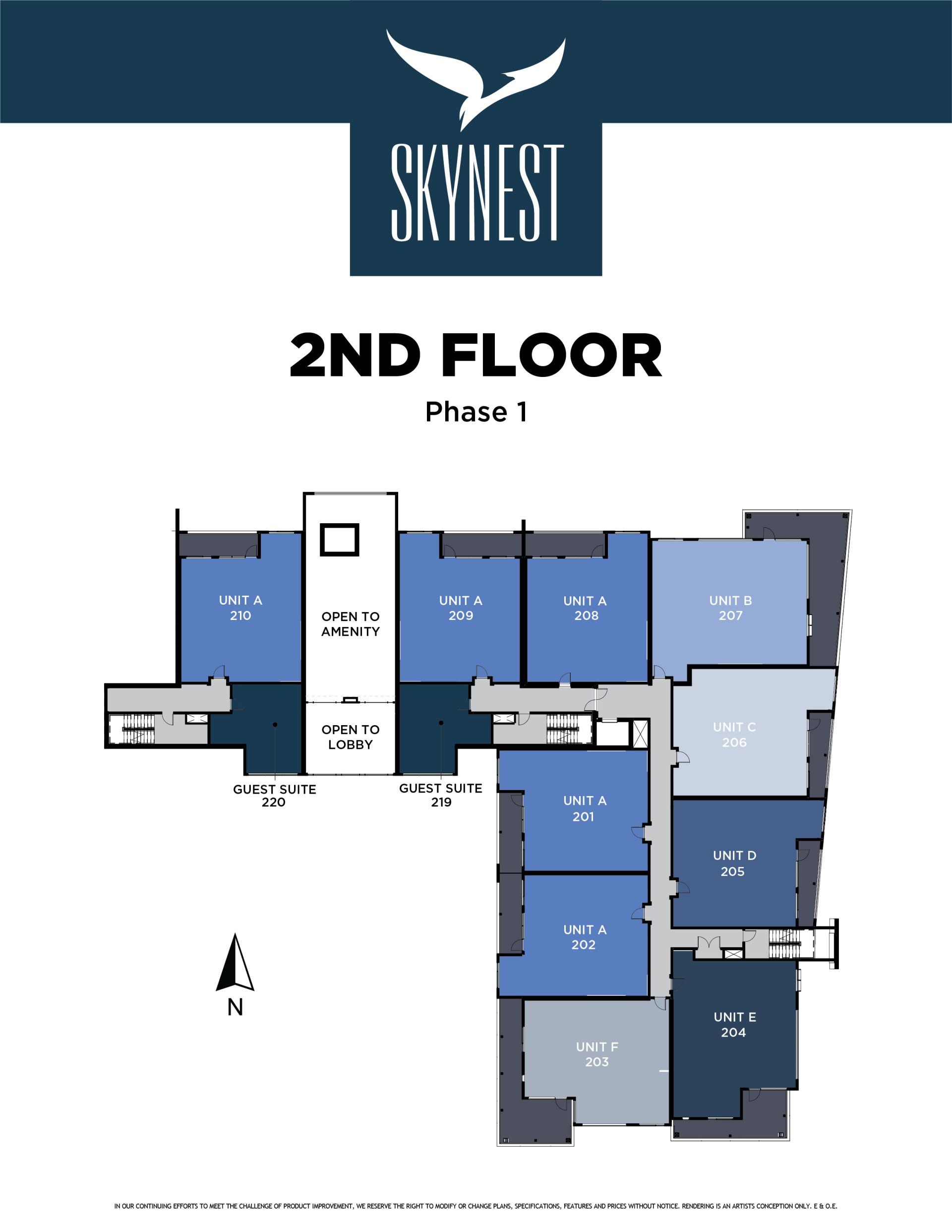 Skynest Condos Floor Site Plan 2nd Floor Phase I