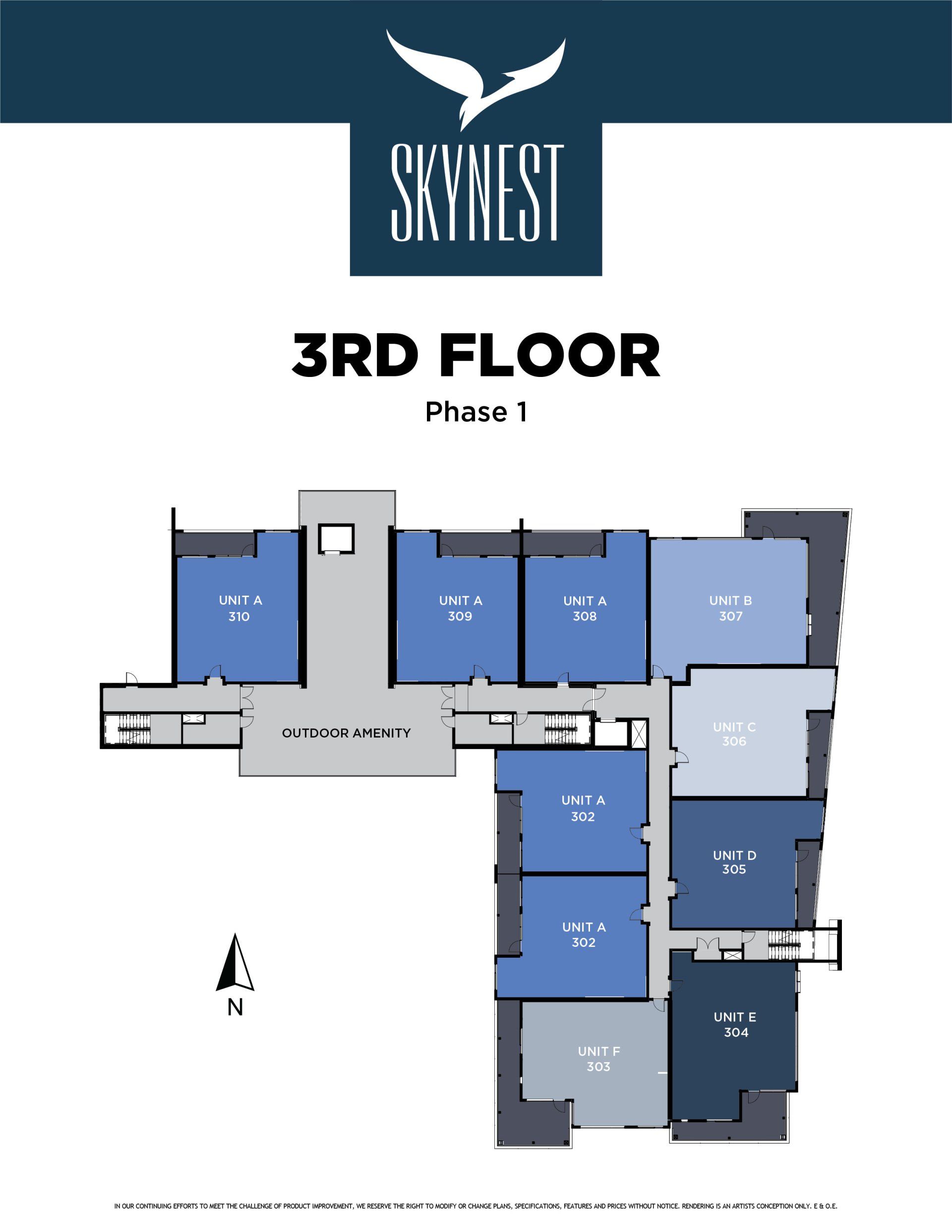 Skynest Condos Floor Site Plan 3rd Floor Phase I