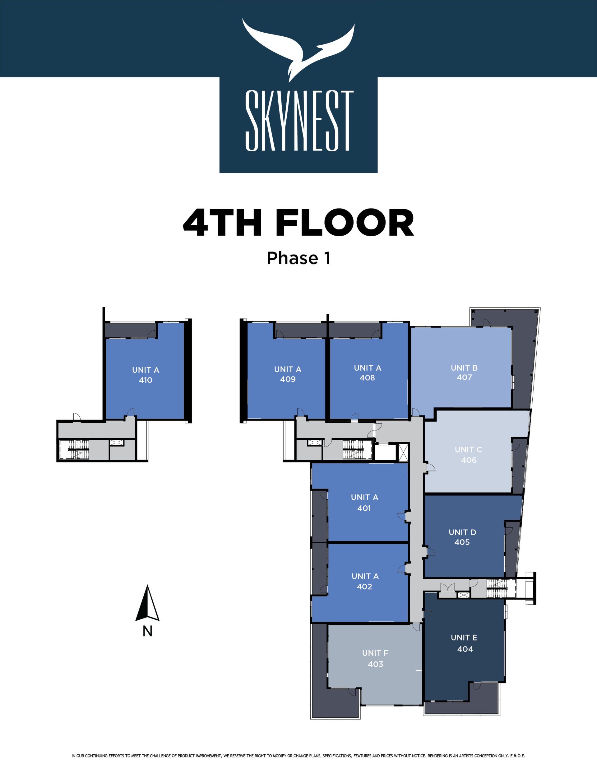 Skynest Condos Floor Site Plan 4th Floor Phase I