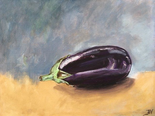 Aubergine painting