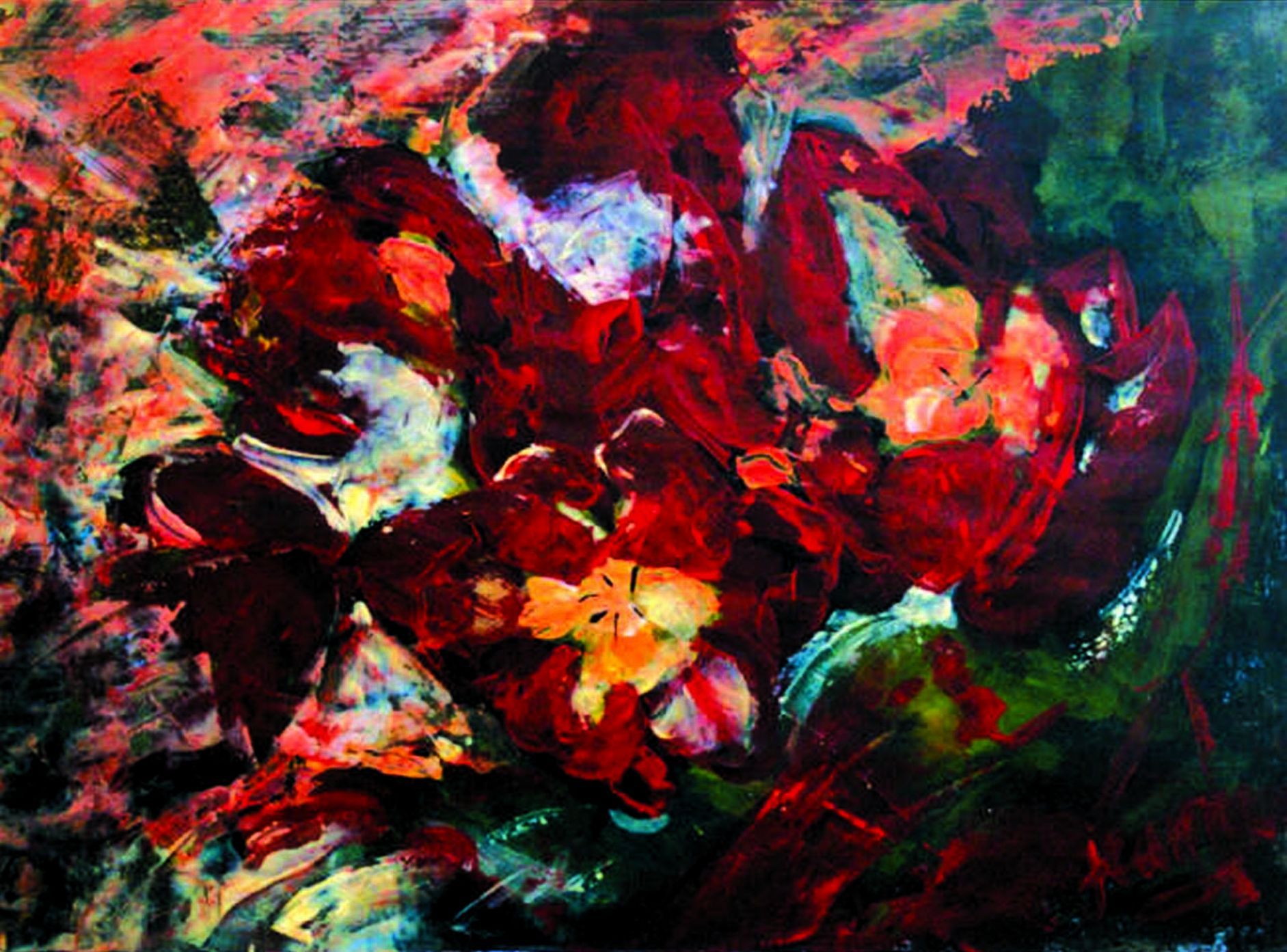 Rode tulpen II painting