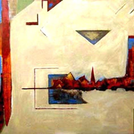 The red village painting