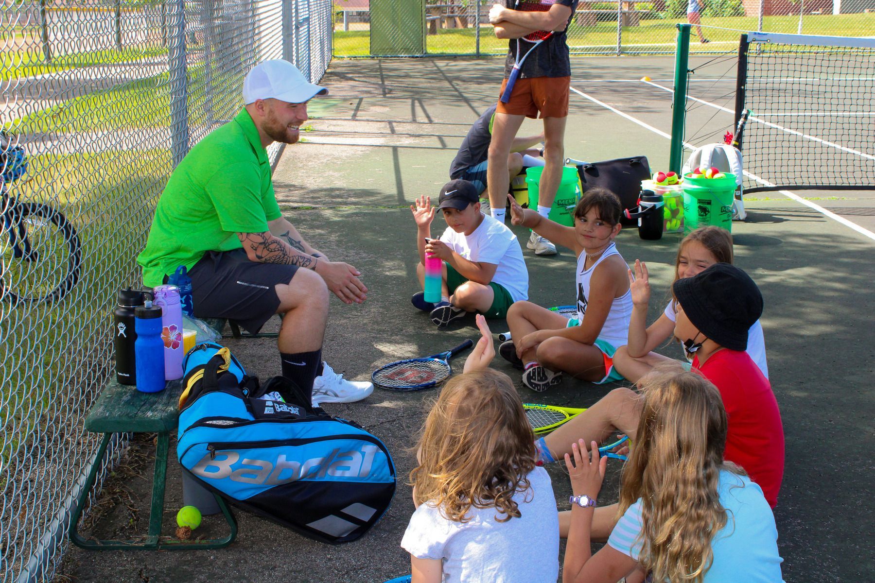 sput coach talking to kids