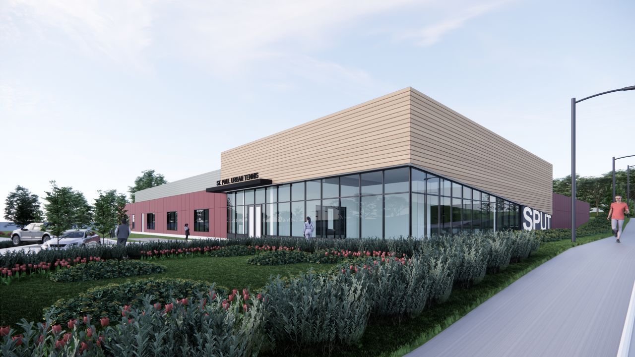 Saint Paul Urban Tennis new facility rendering