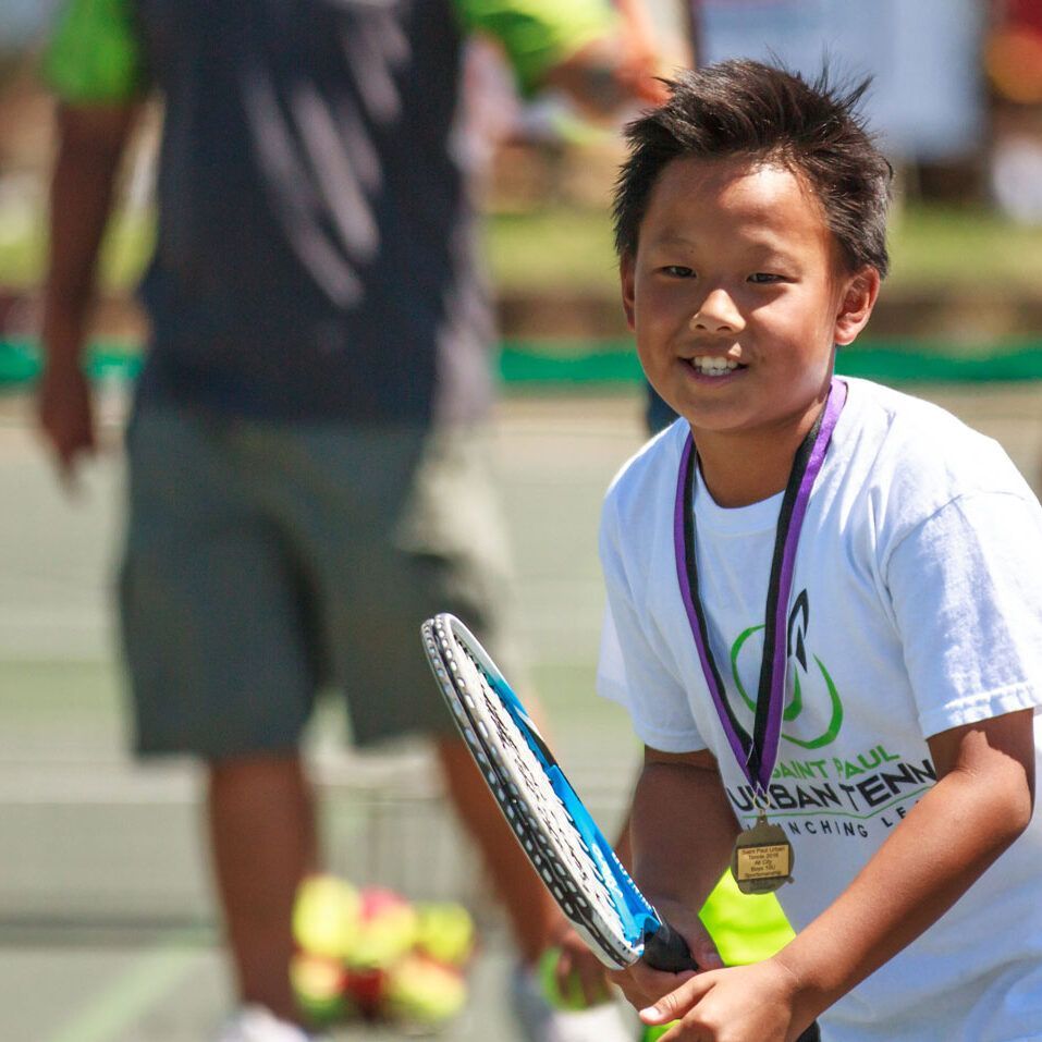 Youth tennis tournament champion