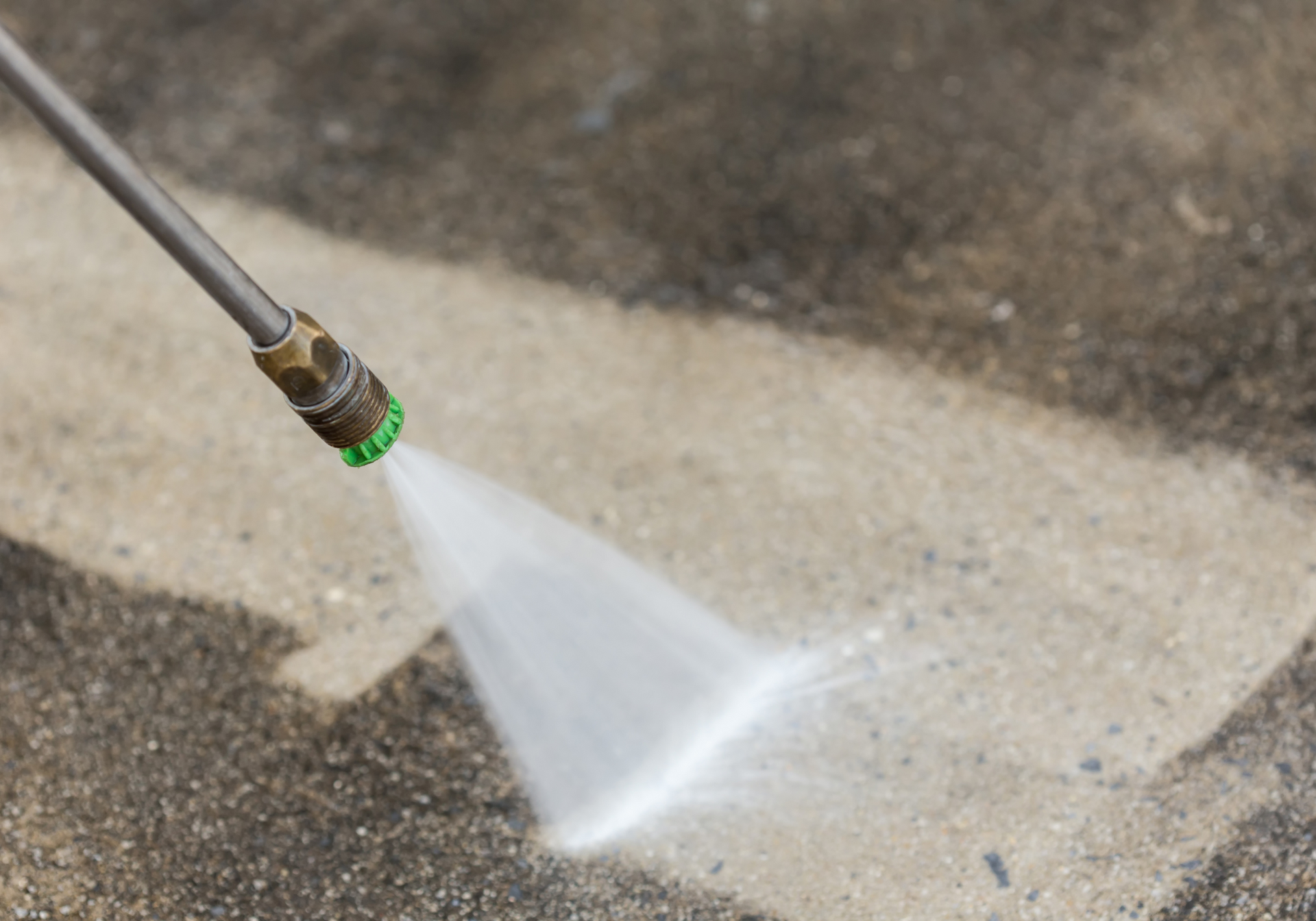 pressure washing concrete