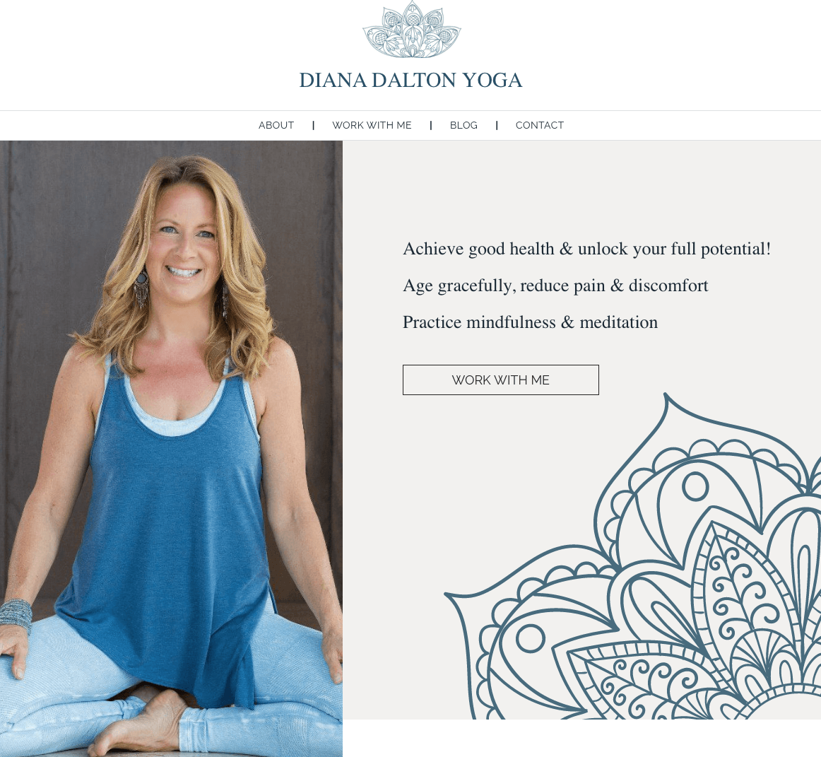 Diana Dalton Yoga website