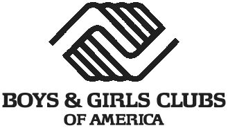 Boys & Girls Clubs of America logo: interlocking hands in a geometric shape, text