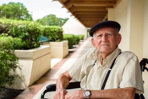 Elderly Man in Wheelchair — Huntington, IN — Huntington County Council On Aging