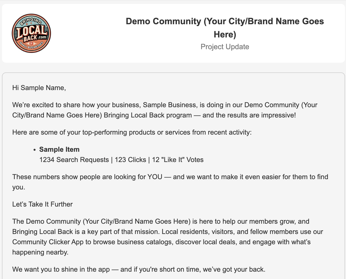 Email from