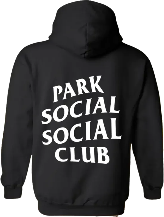 Black hoodie with 
