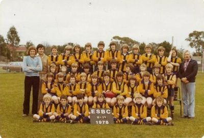 1978 ESJFC U11 boys team featuring S.K. Warne