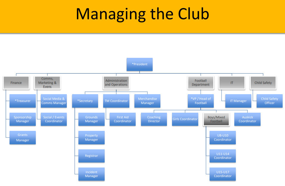 An organizational chart titled 