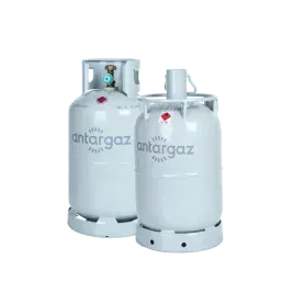 Stalen gasfles met 10,5 kg propaan