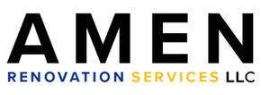 Amen renovation services llc logo on a white background