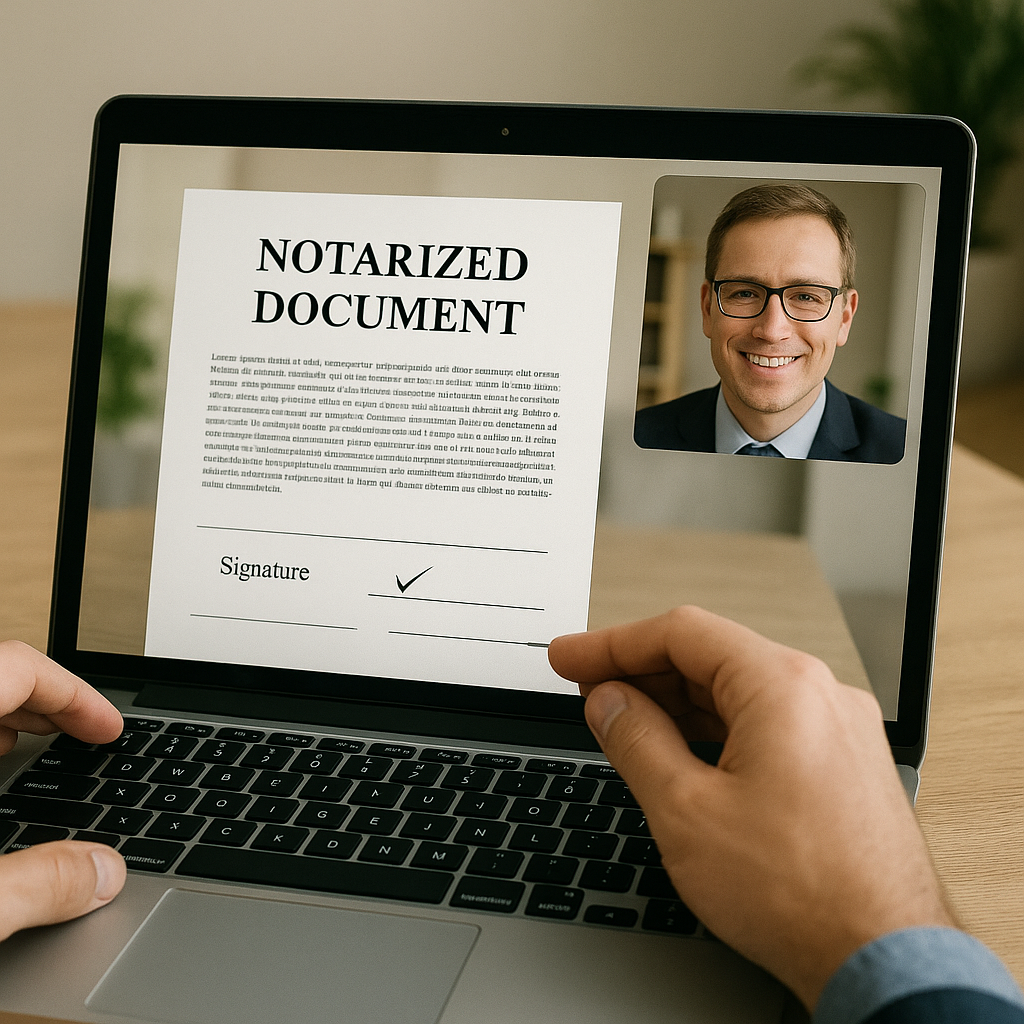 Online Notary Meeting Virtually