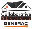 Logo: house silhouette with text "Collaborative Services" over "Generac" and an orange line.