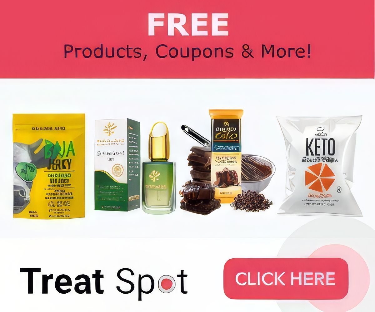 A banner for free coupons and samples