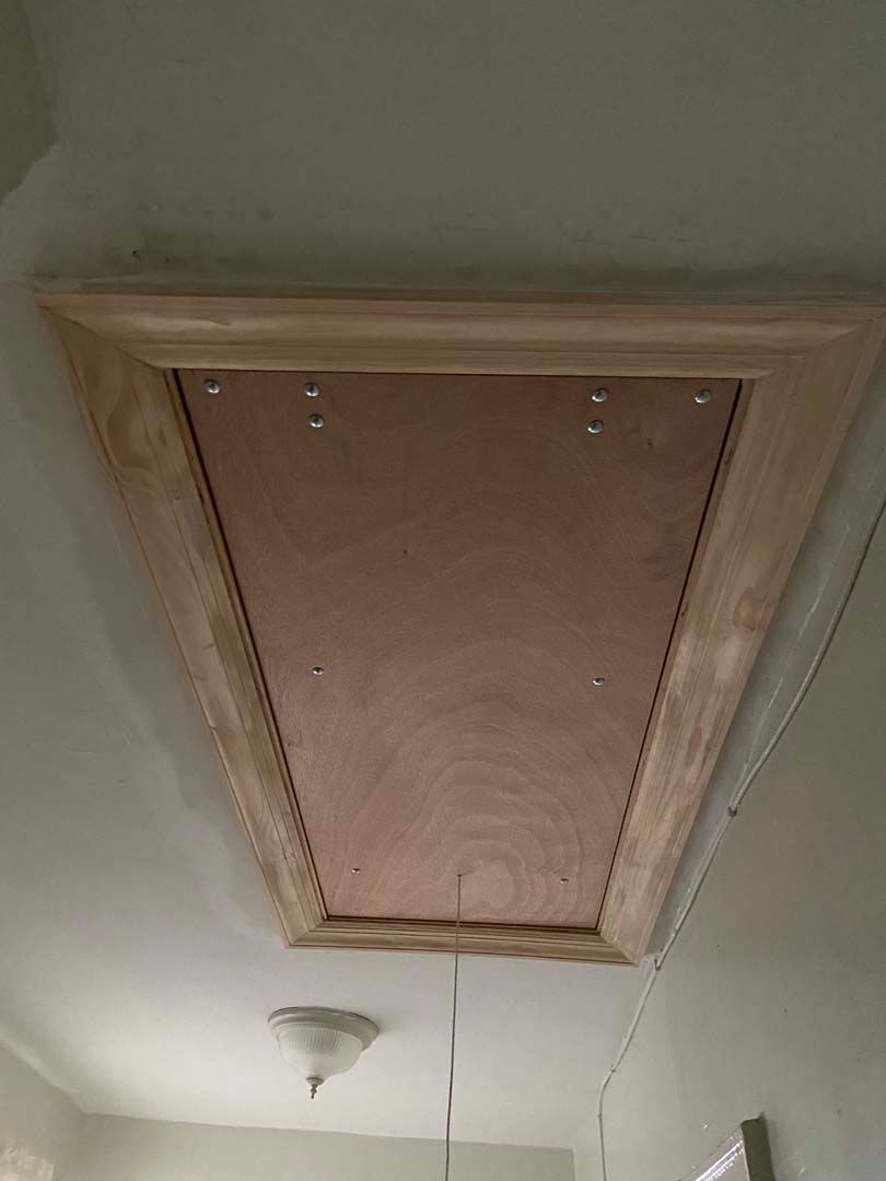 Wooden Attic Door