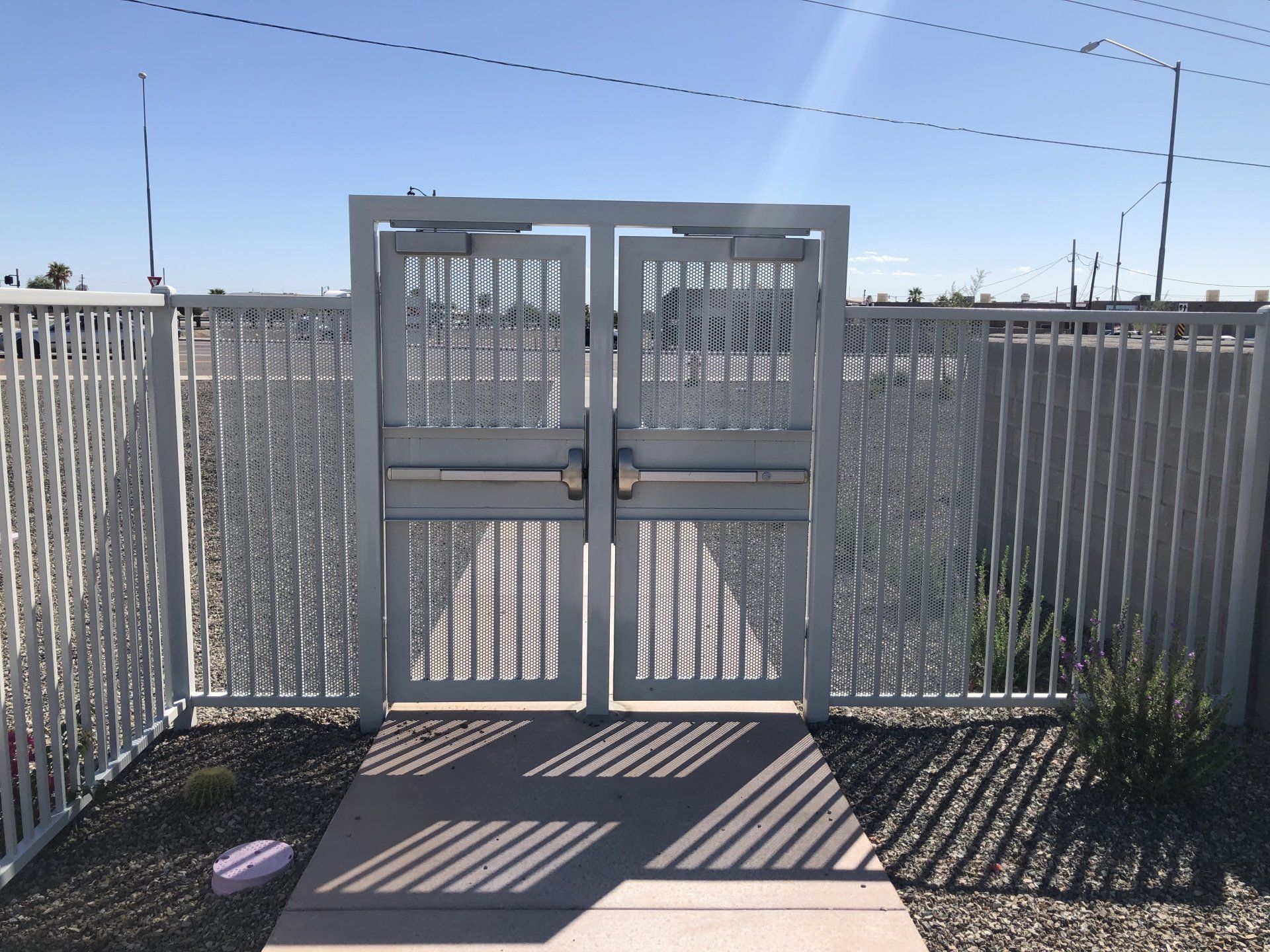 West Mec Northwest Campus Double Gate with Panic Bars