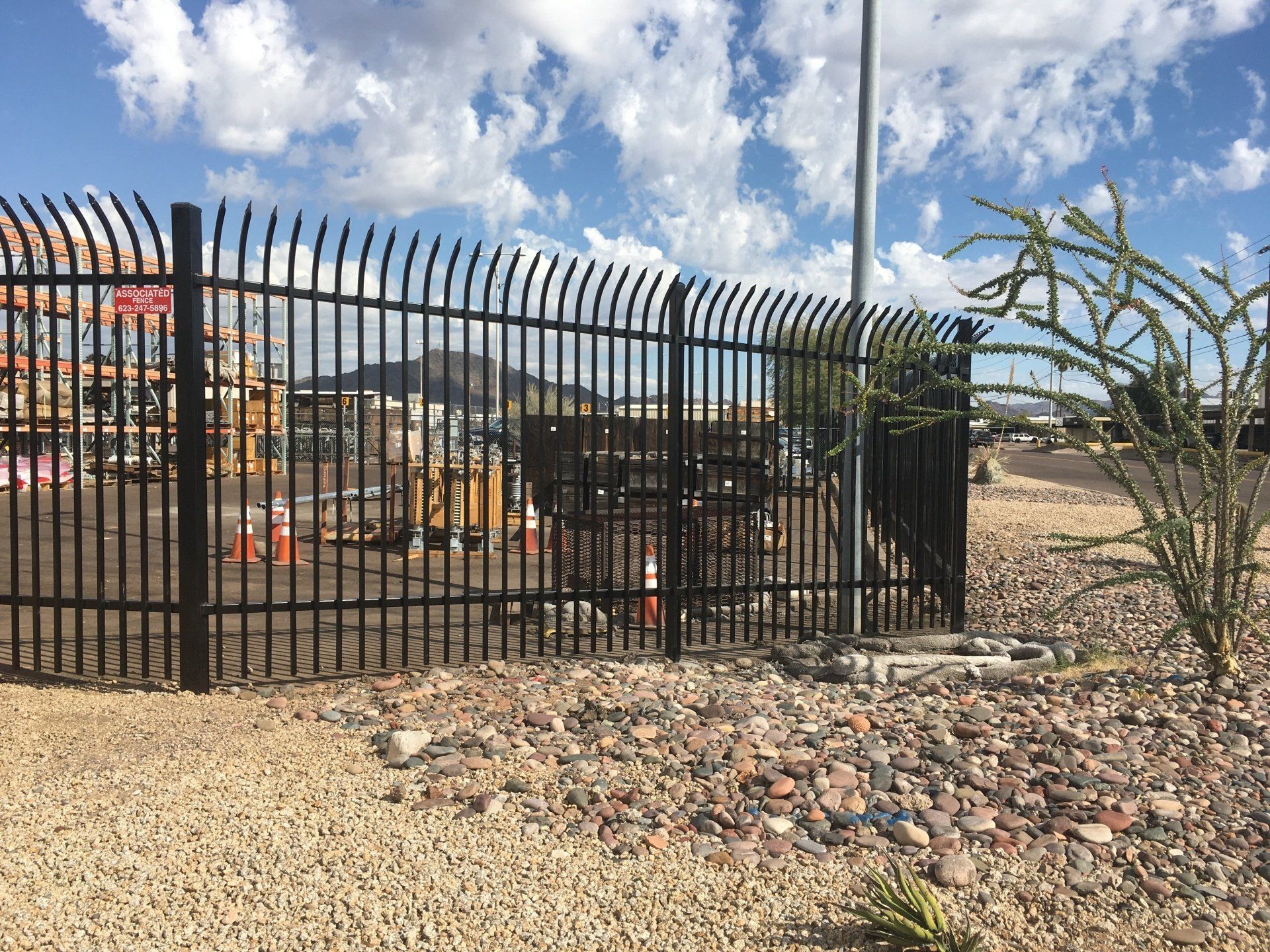 Iron Security Fence Install