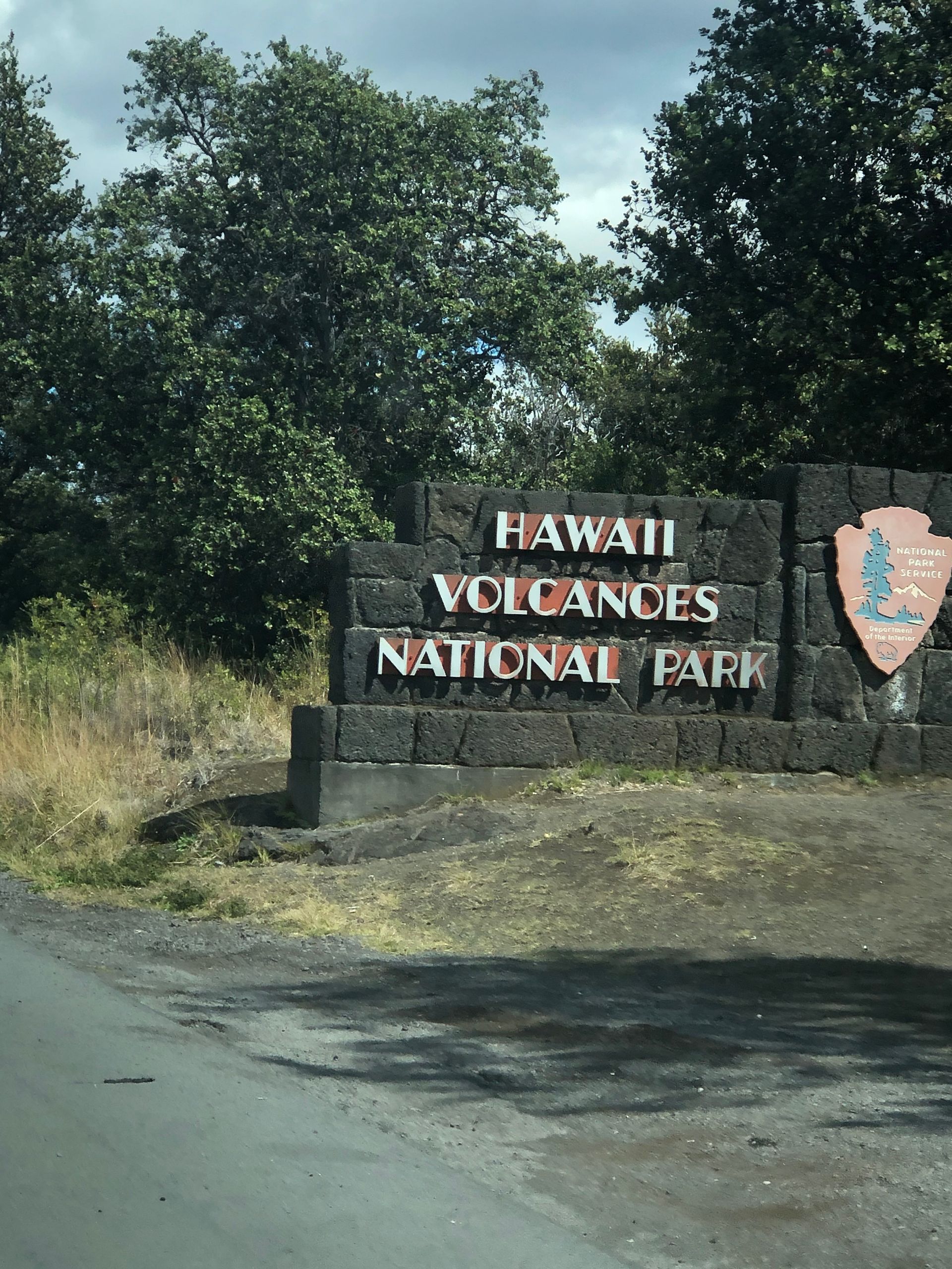 Hawaii Volcanoes sign