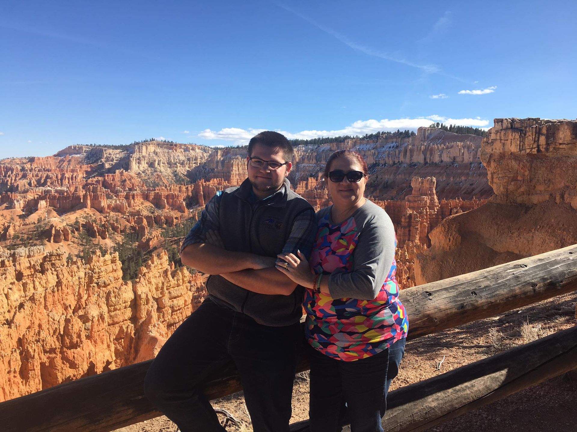 Posing at the Grand Cayon