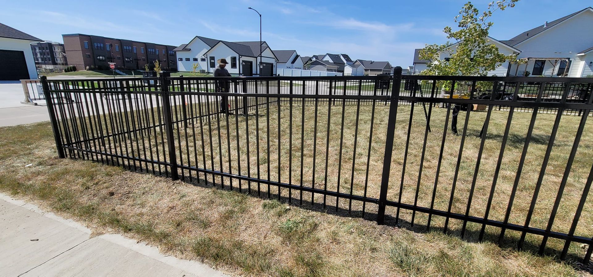 Black Vinyl Fences — Des Moines, IA — Elite Fence LLC.
