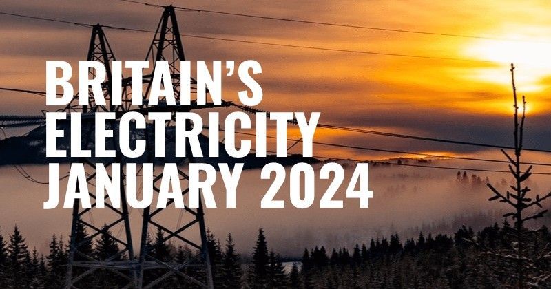 Britain's Electricity Generation - January 2024