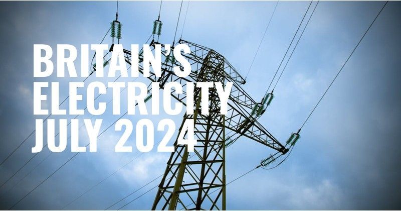 Britain's Electricity Generation - July 2024