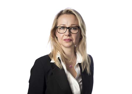 A front profile of Mirren Mace, Chief of Staff