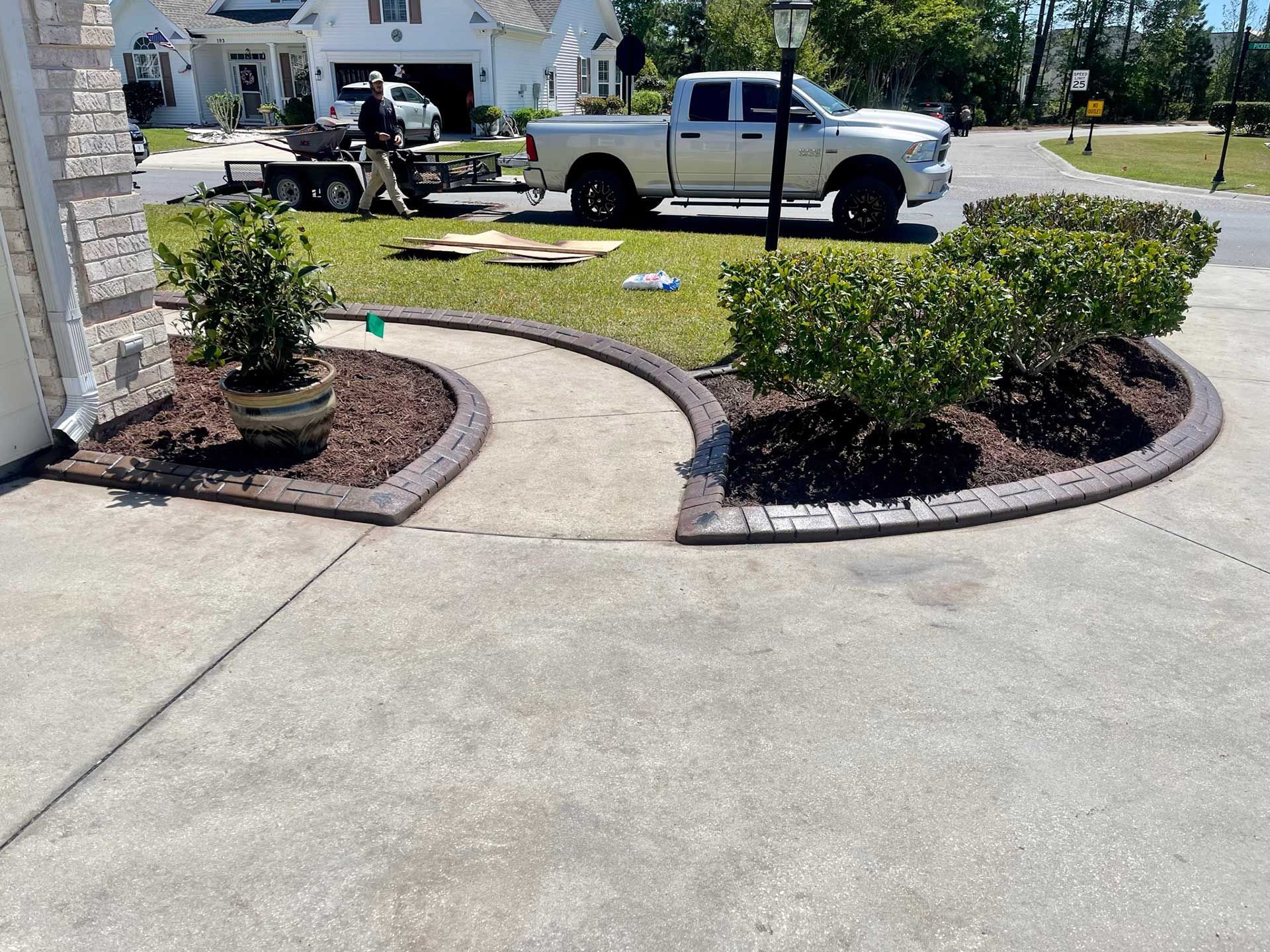 landscaping and curbing 57