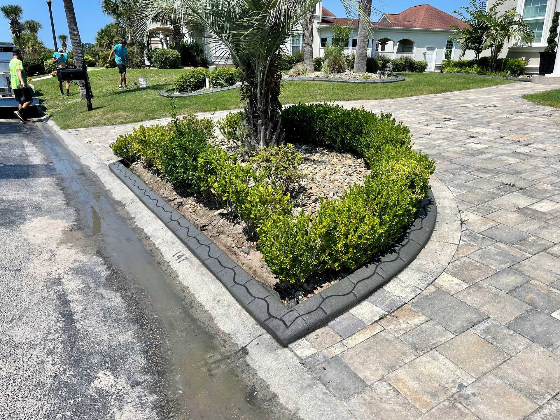 landscaping and curbing 33