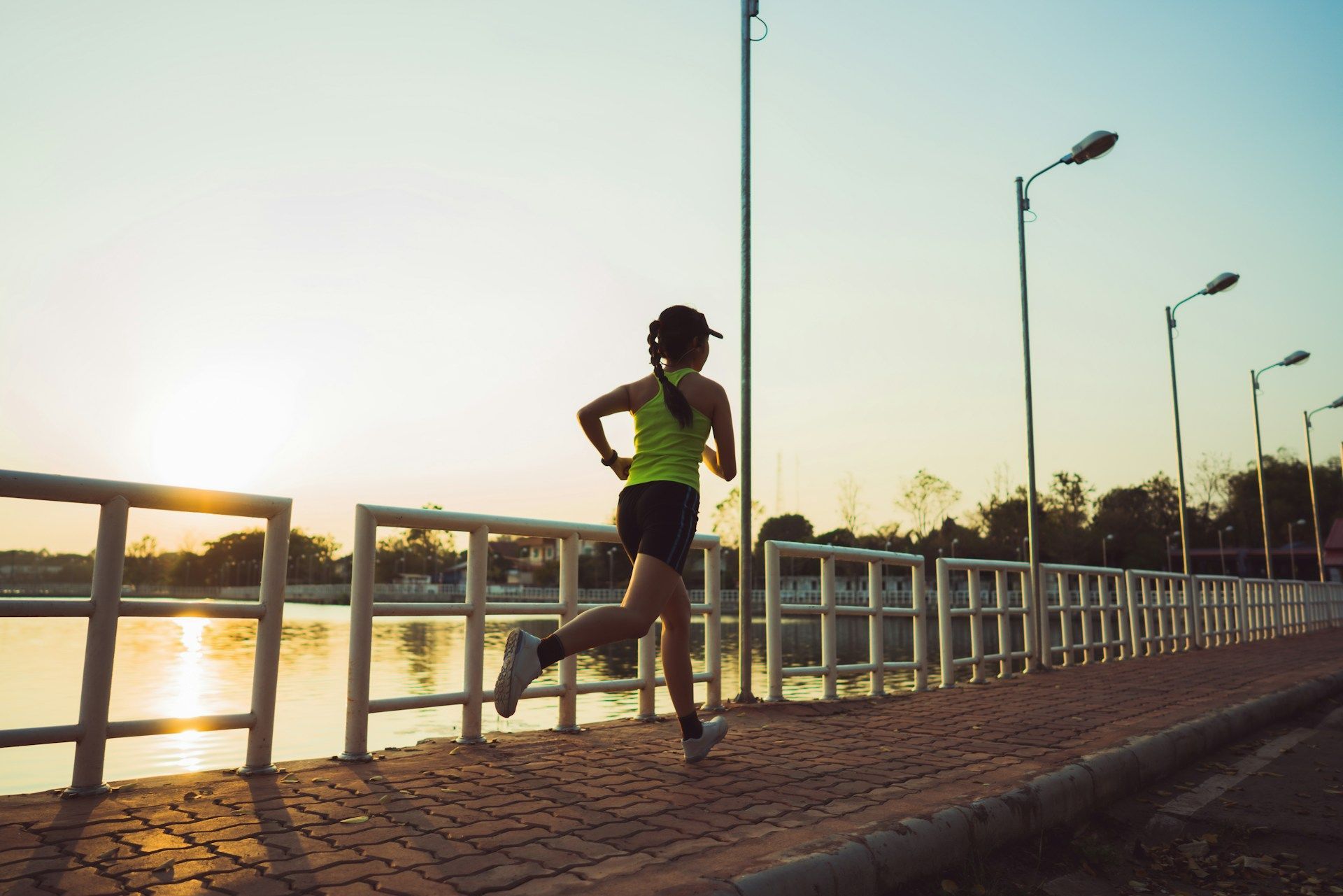 woman jogging