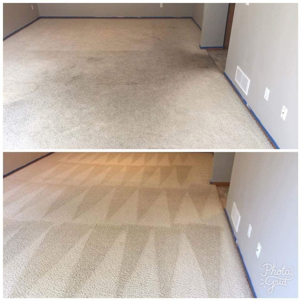 Image Of A Carpet Before And After Cleaning — Portage, IN — Indy Fiber & Surface Cleaning